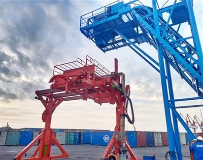 Bộ chứa Tilter cho Hạt hàng hóa Hàng hóa và Sân than